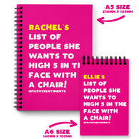 Personalised List Of People To High 5 In The Face